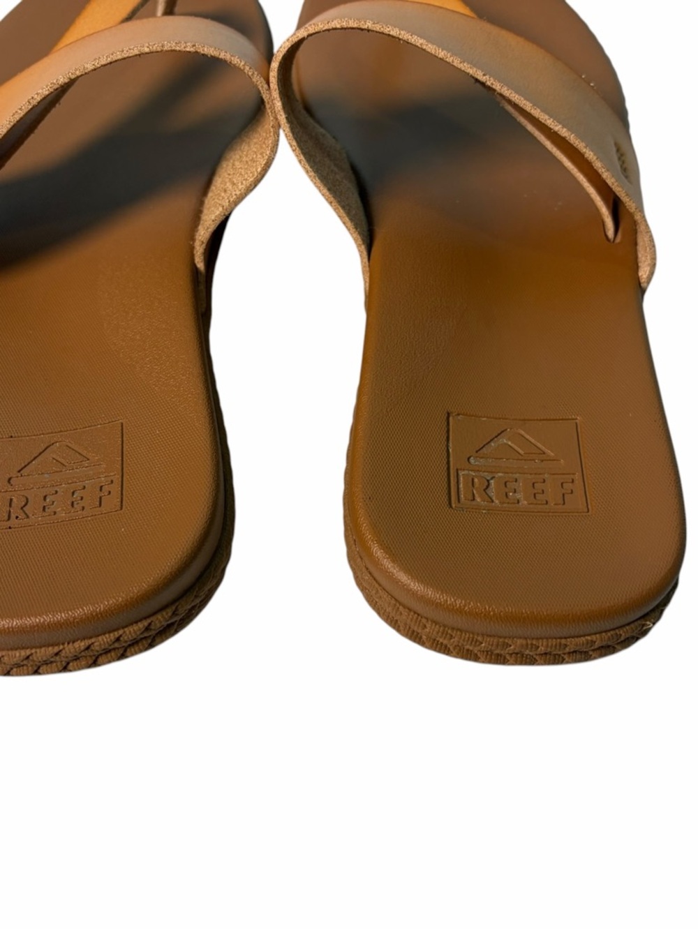 Reef Cushion Sol Size 9 Sandals Natural Tan Flip Flops Thong - Picture 4 of 9
